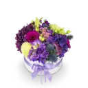 Box fialových květin